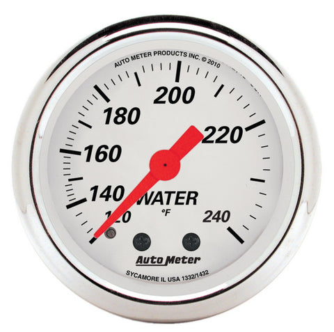 AutoMeter Gauge Kit 5 Pc. 3-1/8in. & 2-1/16in. Mech. Speedo. Wtmp & Oilp Arctic Wht - 1311