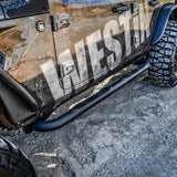 Westin 18-22 Jeep Wrangler JLU 4dr. E-Series 3 Nerf Step Bars - Tex. Blk - 23-4065