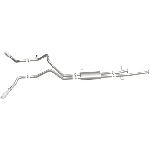 MagnaFlow Cat-Back 10-15 Toyota Tundra SC LB / CC SB 4.6L/5.7L V8 SS 2.5 Dual Split Rear 4in Tip - 19232