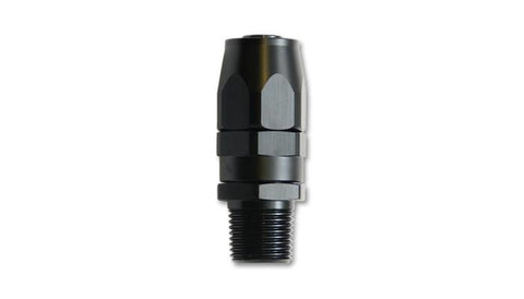 Vibrant -12AN Male NPT Straight Hose End Fitting - 1/2 NPT - 26008