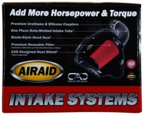 Airaid 2010-2015 Chevy Camaro V6-3.6L F/I Airaid Jr Intake Kit - Oiled / Red Media - 251-715