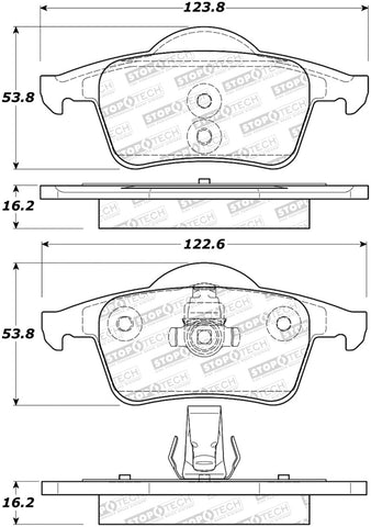 StopTech Performance 99-06 Volvo S80 Rear Brake Pads - 308.07950