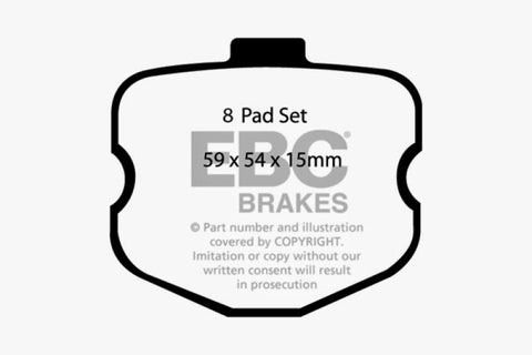 EBC 06-08 Chevrolet Corvette (C6) 7.0 (Z06) Bluestuff Rear Brake Pads - DP51771/2NDX