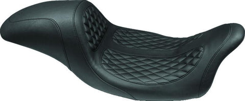 Mustang 08-21 Harley Electra Glide,Rd Glide,Rd King ,Str Glide Hightail Fastback 1PC Seat - Black - 75947