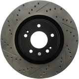 StopTech 10 Hyundai Genesis Coupe w/ Factory Brembo Slotted & Drilled Right Front Rotor - 127.51036R