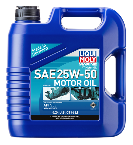 LIQUI MOLY 4L Marine 4T Motor Oil SAE 25W50 - 22510