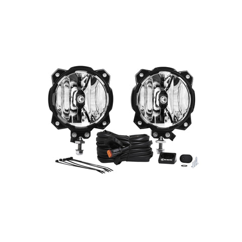 KC HiLiTES 6in. Pro6 Gravity LED Light 20w Single Mount Wide-40 Beam (Pair Pack System) - 91305