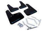 Rally Armor 12-19 Ford Focus ST / 16-19 RS Black UR Mud Flap w/Nitrous Blue Logo - MF27-UR-BLK/NB
