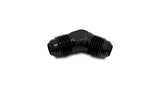 Vibrant Flare Union 45 Degree Adapter Fittings Size -6 AN - 10572