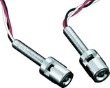 Kuryakyn LED License Plate Light With Red Accent Light Universal Chrome - 9398