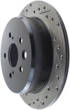 StopTech 06-10 Lexus IS 250/IS 300/IS 350 SportStop Slotted & Drilled Right Rear Rotor - 127.44142R