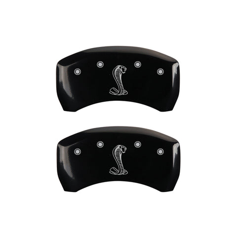 MGP 4 Caliper Covers Engraved Front & Rear Raptor Yellow Finish Black Char 2011 Ford F-150 - 10213SRPTYL