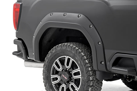 EGR 2020 GMC Sierra HD Bolt-On Style Black Fender Flare - Set - 791954