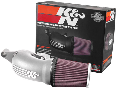 K&N 17-18 Harley-Davidson Touring Models Performance Air Intake System Silver - 57-1139S