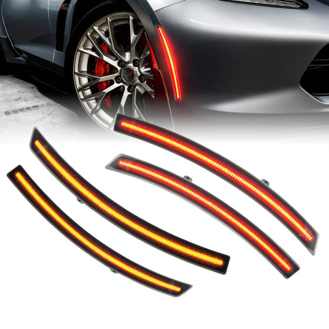 Oracle Chevrolet Corvette C7 Concept Sidemarker Set - Tinted - No Paint - 2392-020