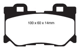 EBC 08-13 Infiniti FX50 5.0 Redstuff Rear Brake Pads - DP31824C