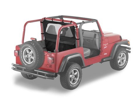 Bestop 97-02 Jeep Wrangler TJ Windjammer (Black Denim) - 80030-15