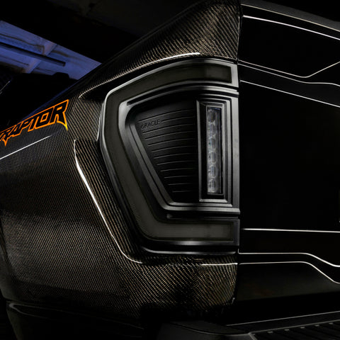 Oracle Lighting 21-24 Ford F-150 (Black Series) Flush Style LED Tail Lights - 5910-504-T