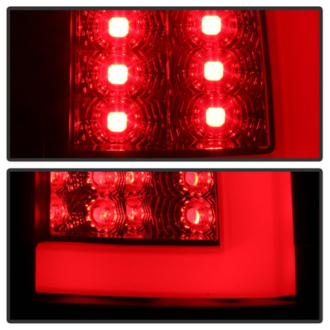 Spyder 00-06 GMC Yukon/Yukon XL V2 Light Bar LED Tail Lights - Blk Smoke (ALT-YD-CD00V2-LBLED-BSM) - 5084156