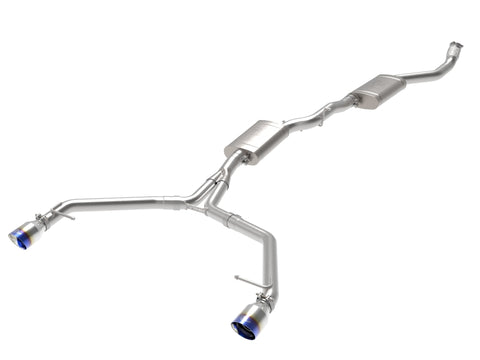 aFe MACH Force-Xp 13-16 Audi Allroad L4 SS Cat-Back Exhaust w/ Blue Flame Tips - 49-36438-L
