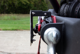 Fishbone Offroad 2018+ Jeep Wrangler JL - Black Aluminum Hawse Fairlead License Plate Mount - FB21098