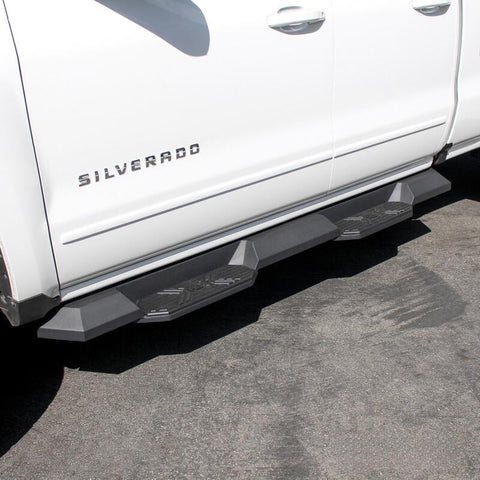 Westin/HDX 07-18 Chevy/GMC Silv/Sierra 15/25/3500 Ext/Dbl Xtreme Nerf Step Bars - Textured Black - 56-23715