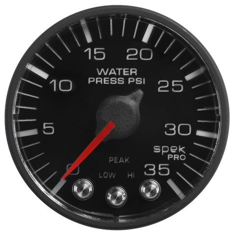 Autometer Spek-Pro 52.4mm 0-35 PSI Digital Stepper Motor Water Pressure Gauge - P343328