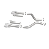 MagnaFlow Axle-Back, SS, 3in, Quad Split Rear 3.5 Tips 2015 Dodge Challenger incl SRT Hellcat - 19206