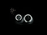 ANZO 2002-2003 Lexus Es300 Projector Headlights w/ Halo Black - 121232