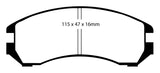 EBC 86-87 Nissan Pulsar NX 1.6 SE Redstuff Front Brake Pads - DP3665C