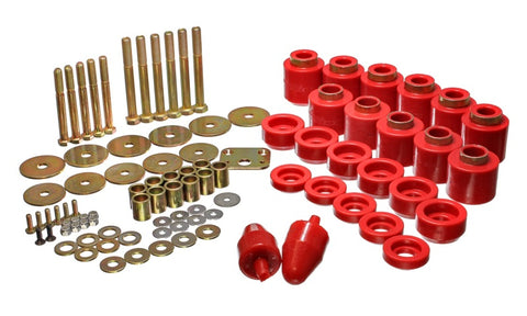 Energy Suspension 1in Body Lift Kit - Red - 2.4108R