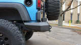 Road Armor 07-17 Jeep Wrangler JK Stealth Rear Non-Winch Bumper w/Tire Carrier - Tex Blk - 508R0B-TC