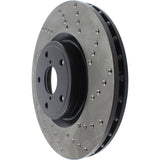 StopTech 05-17 Subaru WRX Cryo Drilled Sport Left Front Rotor - 128.47022CL