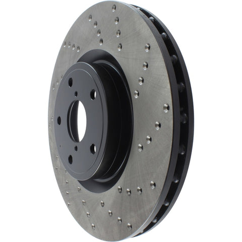 StopTech 05-17 Subaru WRX Cryo Drilled Sport Left Front Rotor - 128.47022CL