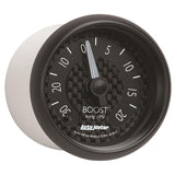 Autometer GT Series 52mm Mechanical 30 In Hg/20 psi Vacuum/Boost Gauge - 8001
