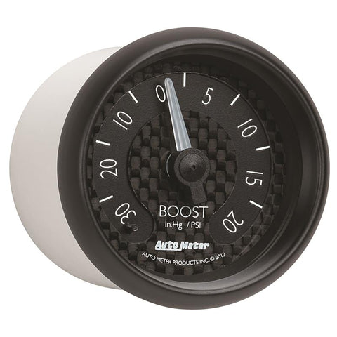 Autometer GT Series 52mm Mechanical 30 In Hg/20 psi Vacuum/Boost Gauge - 8001