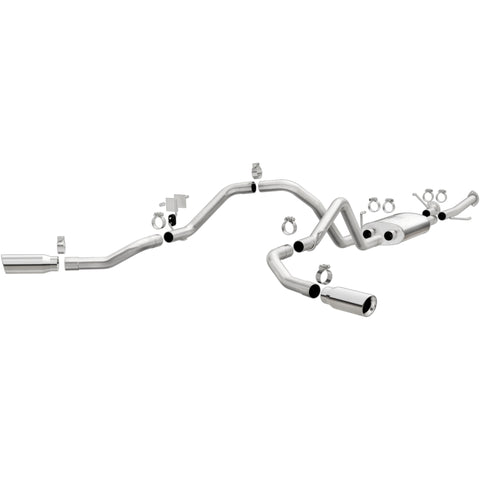 MagnaFlow Cat-Back 10-15 Toyota Tundra SC LB / CC SB 4.6L/5.7L V8 SS 2.5 Dual Split Rear 4in Tip - 19232