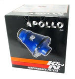 K&N Universal Apollo Black Cold Air Intake - 70mm OD FLG PP - RC-5052AB
