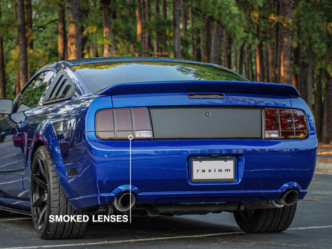 Raxiom 05-09 Ford Mustang Tail Lights- Black Housing (Smoked Lens) - 49066