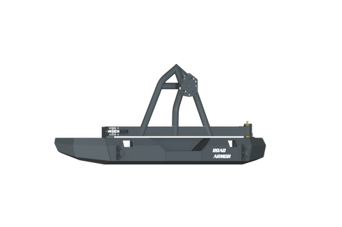 Road Armor 07-17 Jeep Wrangler JK Stealth Rear Non-Winch Bumper w/Tire Carrier - Tex Blk - 508R0B-TC
