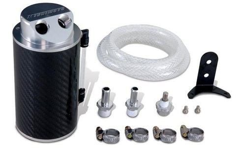 Mishimoto Universal Baffled Oil Catch Can - Red - MMBCC-UNI-RD