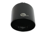 aFe Takeda 409 SS Clamp-On Exhaust Tip 2.5in. Inlet / 4.5in. Outlet / 7in. L - Black - 49T25454-B071