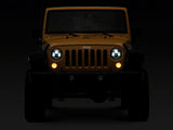 Raxiom 07-18 Jeep Wrangler JK 7-In LED Headlights- Chrome Housing (Clear Lens) - J154697