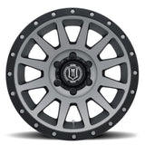 ICON Compression 17x8.5 6x5.5 0mm Offset 4.75in BS 106.1mm Bore Titanium Wheel - 2017858347TT
