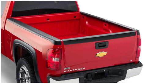 Bushwacker 07-13 Chevy Silverado 1500 Fleetside Bed Rail Caps 69.3in Bed - Black - 49516