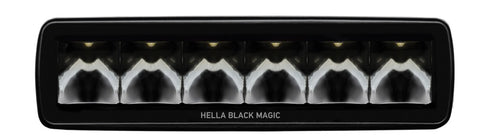 Hella Universal Black Magic 6 L.E.D. Mini Light Bar - Spot Beam - 358176211