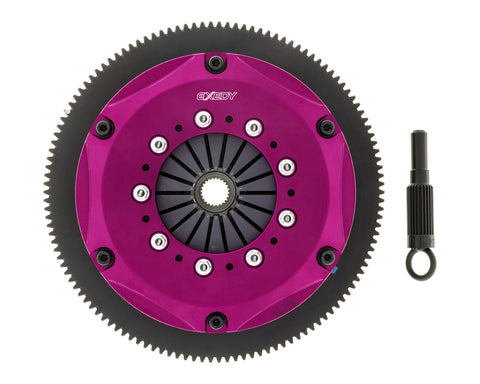 Exedy 1990-1996 Nissan 300ZX Turbo V6 Hyper Triple Cerametallic Clutch Rigid Disc Push Type Cover - NM063SR