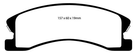 EBC 99-04 Jeep Grand Cherokee 4.0 (Akebono) Greenstuff Front Brake Pads - DP61664