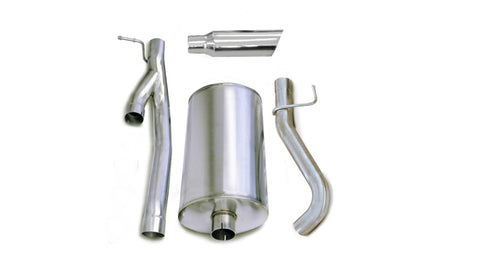 Corsa 2003-2006 Chevrolet Silverado Ext. Cab/Short Bed 2500 6.0L V8 Polished Sport Cat-Back Exhaust - 24292