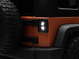 Raxiom 07-18 Jeep Wrangler JK Axial Series Vision LED Tail Lights- Black Housing (Smoked Lens) - J130808